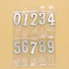 Venta al por mayor Velas Nuevas de Números Dorados y Plateados 0-9 para Niños Fiesta de Cumpleaños Año Uno Decoración Caja de PVC Vela Chapada en Oro