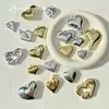 Colgante Plegado con Forma de Corazón Acrílico Simple Galvanizado Accesorios de Materiales para Colgar en Cadena de Teléfono Bolsos Decoración Hecho a Mano DIY