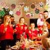Amuleto Espiral Navideño Decoración de Fiesta Navideña Flor de Tirar Navideña de Interior Suministros para Fiesta