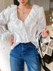 Nueva Camisa Blanca Otoño 2026 para Mujer, Manga Larga, Estilo Francés de Alta Gama, Camisa de Diseñador, Top de Moda para Mujer Shenzhen Nanyou