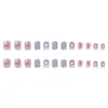 Morado Taro Amor Pegatinas de Uñas Portátiles Color Sólido High-End Pegatinas de Arte para Uñas Postizas Hielo Transparente Arte para Uñas Portátil