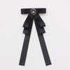 Nuevo estilo preppy cuello alargado flor negro moño japonés en stock venta al por mayor moño color sólido accesorios de cuello S266