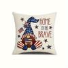 Venta caliente transfronteriza de Amazon serie Día de la Independencia funda de almohada de lino para el hogar ventas directas de fábrica