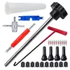 Ferramentas de Reparo de Pneus, Conjunto de Ferramentas para Instalação de Válvulas, Kit de Reparo de Pneus, Conjunto de Ferramentas para Núcleo de Válvula