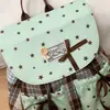 Mochila Estilo Universitario para Mujer Mochila Casual Nueva 2025 Bolso Escolar Cuadros Casual Bolso de Viaje Estilo Británico para Mujer