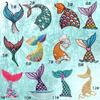 Pegatinas de tela autoadhesivas de fábrica, pegatinas bordadas de cola de sirena de colores, parches de dibujos animados de vida marina, venta al por mayor de Zhang Zai