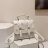 Bolsa Estudante Fashion Multiuso Retrô 2025 Nova Mochila Casual Tendência com Design Estampado, Bolsa Feminina Estilosa e na Moda