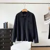 Cárdigan de punto acanalado estilo camisa manga larga para hombre camisa para aire acondicionado suéter jersey chaqueta 14132