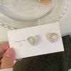 Pendientes de plata S925 con forma de aguja, de Corea del Sur, Dongdaemun, con perlas simples y elegantes, con diamantes de imitación, para mujer.