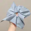 Elástico de cabelo adorno de cabeça sensação de alta qualidade estilo faculdade britânica elástico de cabelo de intestino grosso estilo preguiçoso francês flor de cabelo de cetim elástico de cabelo liso para mulheres