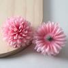 Cabeza de crisantemo de bola de simulación ping pong crisantemo flor de diente de león aro para el pelo pasador de flor tocado material de pared de flores DIY hecho a mano