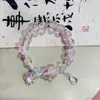 Pulseira de Cristal Artificial Cinza Fosco Cor Moonlight Colorida Mais Vendida Pulseira de Contas Artesanal Melhor Amiga de Mulher Casal Barraca de Pulseiras
