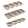 Molde de Silicona Cuadrado Ovalado Brillante de 4 Enlaces para Jabón, Mousse, Pastel, Gelatina, Horneado, Jabón Artesanal