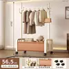 Cabide de chão para quarto, cabide para casa, móvel, leve, luxuoso, para secar roupas, multifuncional, armazenamento, cabideiro