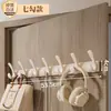 Perchero de pared, gancho para abrigos para colgar en la puerta, gancho de aluminio espacial sin taladro, fuerte capacidad de carga, gancho con forma de pez para abrigos y sombreros