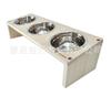 Comercio Exterior Plato para Mascotas para Gatos y Perros Estante de Madera de Bambú para Platos Doble Estante para Platos de Comida Plato de Comida para Perros Plato de Comida para Perros Gatos Estante de Madera Maciza