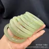 Suministro de transmisión en vivo Material Mongolia Exterior almidón de raíz de loto pulsera redonda pulsera ojo de gato azul y blanco pulsera de moda para mujer pulsera de material Hetian Hemo