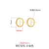 Aretes de plata esterlina 925 soporte vacío aretes retro dorados para mujer aretes diy cera de abeja aretes de turquesa soporte vacío accesorios