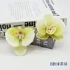 Película Flor de Orquídea Mariposa Tamaño Pequeño Decoración para Zapatos Flores de Seda Flores Artificiales Venta al por Mayor Flores de Seda Arreglos Florales de Boda Flores Falsas Materiales para Manualidades
