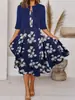 Conjunto de Duas Peças Vestido Longo com Estampa Floral e Jaqueta para Mulheres, 2026 Europeu e Americano Amazon, Roupas Femininas de Comércio Exterior Europeu e Americano