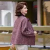 Nueva colección de otoño: Chaqueta estilo retro, estilo madre, corta, holgada, casual y moderna para mujeres de mediana edad y mayores, diseñada para crear un efecto adelgazante
