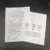 Bolsa con Cremallera para Ropa de Algodón Blanco Perla Manchado, Transparente por un Lado con Mensaje de Advertencia, Bolsa de Embalaje para Ropa del Hogar, Ropa de Hombre, Antideslizante