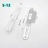 Placa de pestillo de puerta, Placa guía de puerta interior, Placa de cerradura de puerta de dormitorio, Placa de acero para marco de puerta, Juego de cerradura, Tope de puerta, Accesorios para tope de puerta