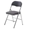 Silla plegable, taburete electrochapado, silla para uso doméstico con respaldo, silla de comedor, silla de conferencia vintage para oficina, silla de computadora, plegable