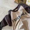 Algodão Masculino e Feminino Crianças de manga comprida Primavera Cartoon Casual All-match Pequeno e Médio tamanho Infantil Wear Base Handsome Top Primavera e Outono