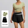 Conjunto de Yoga para Mujer Sensación de Alta Gama Camiseta sin Mangas de Fitness Ropa Interior a Prueba de Impactos de Alta Intensidad Top para Correr Sujetador Deportivo Ropa Exterior