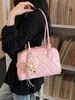 Bolsa Feminina Transfronteiriça 2026 Verão Nova Tendência Bolsa de Ombro Acolchoada Grande Capacidade Elegante Versátil Bolsa de Mão Bolsa Almofada