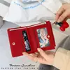Colgante de Cereza~Serie Miu Cartera Xiaohongshu Versión Coreana Cartera para Mujer con Múltiples Ranuras para Tarjetas y Capacidad Cartera Lista para Usar