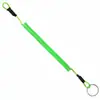 Cable de acero con mosquetón, popular en AliExpress, cordón retráctil portátil para llaves anti-pérdida, cuerda anti-pérdida para equipo de pesca