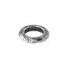Prata Esterlina s925 Aro Fechado Escovado Retrô 10mm Aro de Prata Anel Redondo Materiais para Acessórios de Pulseira Colar com Miçangas DIY