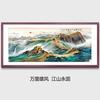Nuevo Chinoiserie Pintura Tradicional China Sala de Estar Sofá Pared de Fondo Oficina Pintura de Paisaje Pintura de Fondo Fortuna Pintura Decorativa Arte Moderno