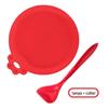 Tampas de Silicone para Latas Mais Vendidas no Exterior, Colheres para Comida de Gato e Cachorro, Tampas Três em Um para Conservação de Frescor, Tampas de Vedação para Utensílios de Mesa, Tampas de Silicone para Latas de Pet
