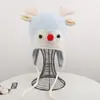 Sombrero de Ciervo Pequeño Sombrero de Punto Otoño e Invierno Lindo Súper Adorable Estilo Coreano Sombrero con Protección para las Orejas Suelto Sombrero de Pescador de Lana para Estudiante