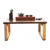 Mesa Pequena Tatami, Mesa Baixa, Mesa Quadrada Pequena Estilo Japonês, Mesa Kang, Mesa de Café Pequena de Madeira Maciça para Sacada, Mesa Dobrável para Sacada, Novo Produto