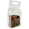 Bolsa de plástico transparente esmerilada para alimentos, sellada por ocho lados, autoportante, para hornear, refrigerios y productos secos.
