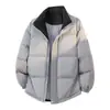 Jaqueta de Algodão Nova de Inverno com Gola Alta Marca Tendência Acolchoada Quente Casual Jaqueta Pão Masculina Jaqueta de Algodão para Casal Roupa Exterior