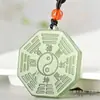 Atacado do Fabricante Pingente Bagua de Jade Afegão Pingente Bagua Tai Chi Colar de Jade Masculino e Feminino
