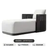 Sofá exterior nórdico personalizado, sofá de diseño para patio, terraza, balcón exterior, muebles de exterior de aleación de aluminio para jardín