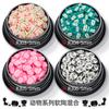 Amazon serie de azúcar de caramelo arcilla blanda juego mixto maquillaje esmalte de uñas mayoreo pegamento pasta de uñas DIY
