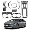 Adecuado para 23 Toyota Prius serie 60 Prius serie 60 marco de la palanca de cambios del volante tira embellecedora del marco del portavasos de agua Decoración interior
