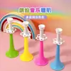 Brinquedo de trompete infantil Educação infantil Cheer Educacional Cheer Can Play Simulação Instrumentos Musicais Color Horn Presentes para jardim de infância