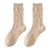 2518 Calcetines de media caña apilados para mujer Primavera y Verano de una pieza sin costuras estilo ballet Hilo de punto de alta elasticidad Transpirables Modernos Calcetines para mujer