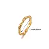 Anillo de Acero Inoxidable Nuevo Europeo y Americano con Circonita y Perla de Imitación Anillo Chapado en Oro para Mujer Anillo Pequeño Fresco de Acero de Titanio con Forma de Serpiente Accesorios