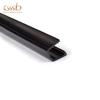 Tira de borde en forma de U negra tira de plástico PVC brillante tira de borde para tablero KT perfil de PVC