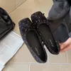 Zapatos planos retro estilo coreano 2026 para mujer, nuevos bailarinas para otoño e invierno, con lazo, tacón oculto y diseño de lunares franceses, altura de tacón de 3 cm