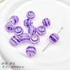 Divertido Bonito Pintado À Mão Listra Dot Vidro Vitrificado Contas Contas DIY Feito À Mão Colar Pulseira Material Acessórios